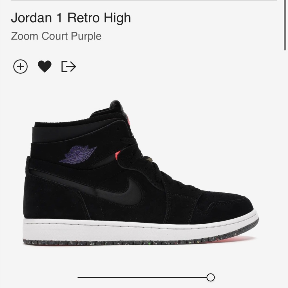 Jordan 1 Retro High zoom court purple